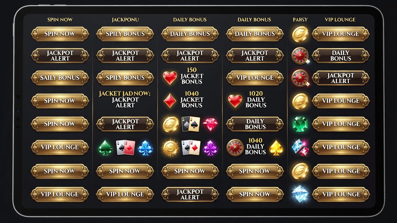 Mobile Game Ui Kit - casino mobile app template