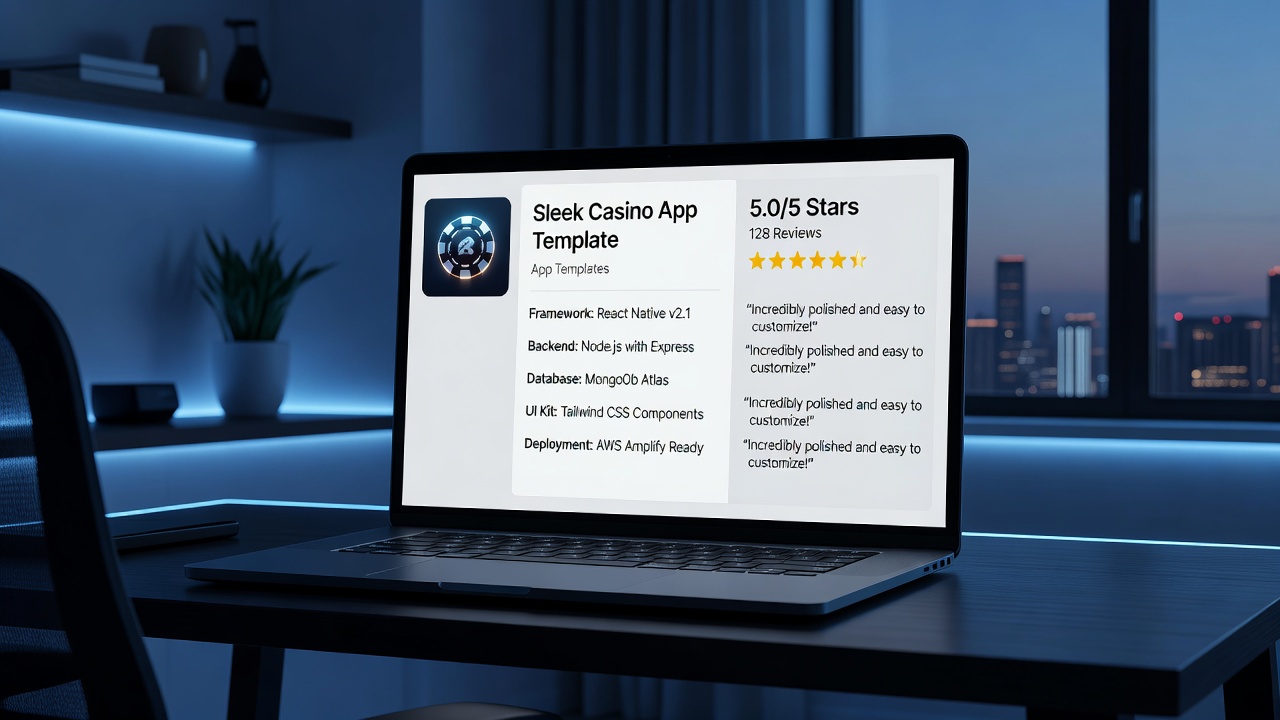Technical Specifications &amp; Market Storefront - casino mobile app template